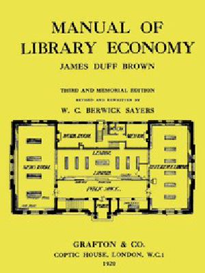 [Gutenberg 49895] • Manual of Library Economy / Third and Memorial Edition